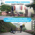 Simpli-Magic 2 in 1 Convertible Hand Truck and Dolly, 800LBS – Heavy-Duty - Image 2