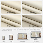 Joydeco 100% Blackout Pleated Curtains, Linen Window Curtains 2 Panel Sets 108 - Image 8