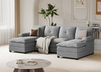 110" U-Shaped Sectional Sofa by Meilocar