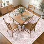 RELEANY Washable Area Rug, Square 8'x8', Water Repellent, Pet Friendly - Image 2