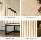 EYYTHUNG Fluted Storage Cabinet - Image 3