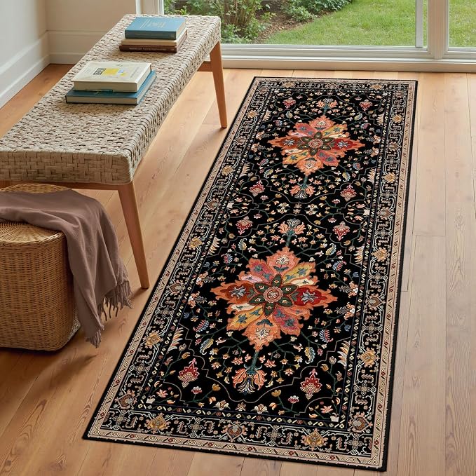 RELEANY Washable Area Rug, Runner 3'x8', Water Repellent, Pet Friendly - Image 3
