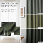 Pinch Pleated Linen Curtains 100% Blackout 102 Inches Long - Image 9