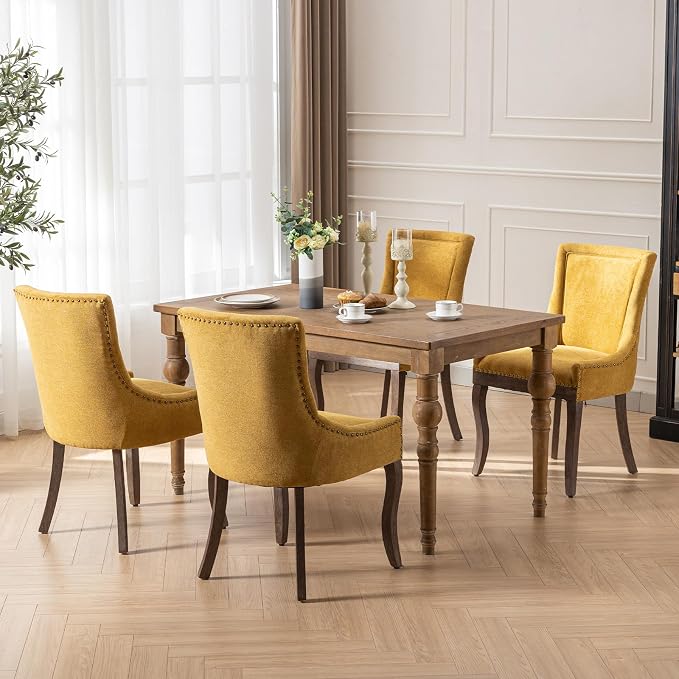 Modern Dining Chairs Set of 6, High Back Dining Chairs Side Chairs - Image 2