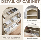IFGET 76" Tall Arched Bookcase - Image 4
