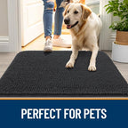 OLANLY Dog Door Mat for Muddy Paws 70x35, Super Absorbent Chenille Mud Mat | - Image 6