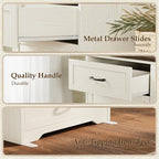 AODK Farmhouse Tall 6 Drawer Dresser - Image 6