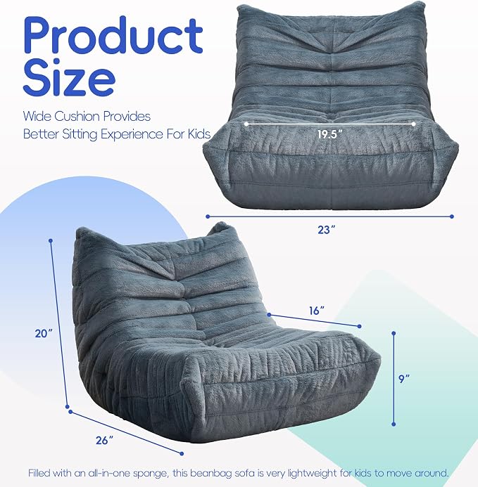 Hobestluk Small Bean Bag Chair - Image 2
