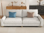 EASE MOOSE 70.6" Modern Deep Seat Loveseat Couch, Soft Velvet Sofa - Image 4