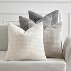 MIULEE Timeless Neutral Pillow Covers 18x18 Inch Set of 4 Mid Century Modern by MIULEE