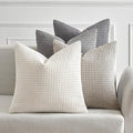 MIULEE Timeless Neutral Pillow Covers 20x20 Inch Set of 4 Mid Century Modern by MIULEE