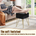 Greenstell Vanity Stool Chair Faux Fur - Image 4