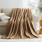 KMUSET Fleece Blanket Grey Queen Size Lightweight Cozy Plush Microfiber Solid - Image 2