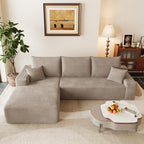 95" Cloud Sectional Couch with L-Shape Chaise, Modular Comfy Sofa Chaise Longue - Image 6