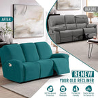 TAOCOCO Recliner Sofa Covers 8-Pieces Stretch Large Couch Covers - Image 4