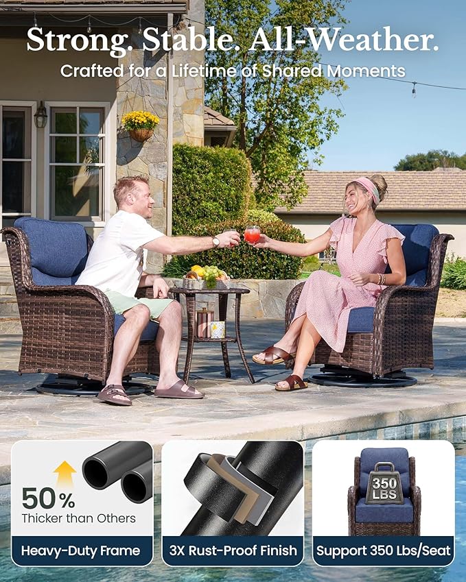 HILLGA 5-Piece Luxury Patio Furniture Set - Image 6