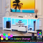 GYIIYUO TV Stand with Fabric Drawers - Image 4