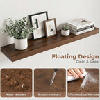 FLYJOE Floating Shelves for Wall, 40 Inch Floating Shelves Set of 2, Kitchen - Image 4