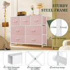 7-Drawer Dresser for Bedroom, Anti-Tip Wide Storage Organizer Fabric Chest of - Image 4