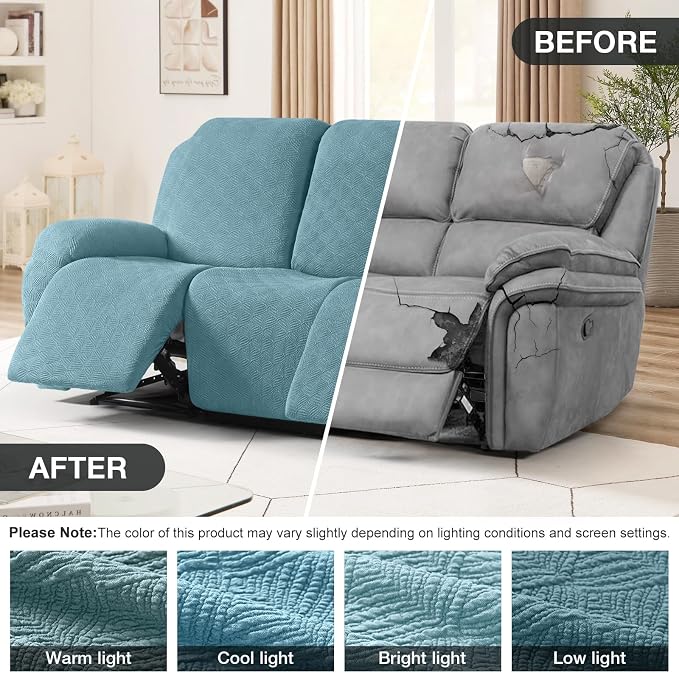 Timeles Recliner Covers for 3 Seater Reclining Couch Covers Sofa Slipcover - Image 4