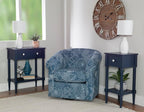Linon Raleigh Navy Accent Table - Image 6