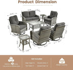 Weaxty 8 Pieces Outdoor Patio Furniture Sets - Image 2