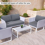 8PCS Patio Cushion Covers.Patio Furniture Couch SeatSlipcovers | Washable - Image 7