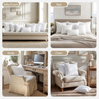 MIULEE 12x20 Pillow Inserts 4 Pack, 100% Virgin Fiber Filling Throw Pillows | - Image 5