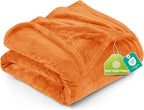 Utopia Bedding Soft Fleece Bed Blanket Queen Size Burnt Orange | Microfiber by UTOPIABEDDING