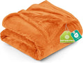 Utopia Bedding Soft Fleece Bed Blanket Twin Size Burnt Orange | Microfiber by UTOPIABEDDING