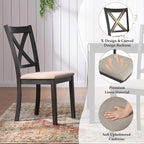 AMERLIFE 7-Piece Farmhouse Dining Table Set - Image 5