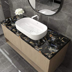 LACHEERY Large Wide 160 x 36 inch Sapphire Look Marble Contact Paper Waterproof - Image 2