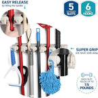 Home It Mop And Broom Holder Wall Mount - Image 4