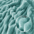 Exclusivo Mezcla Striped Fleece Throw Blanket - Image 5