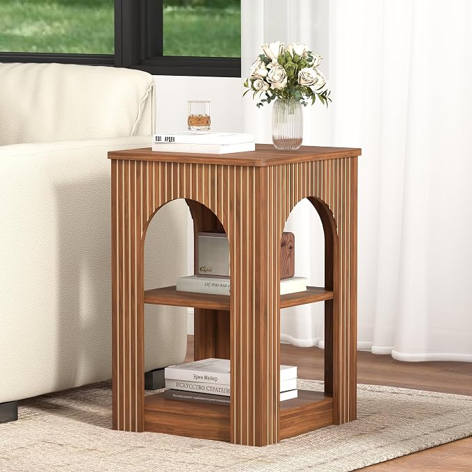 weselon End Table Set of 2, Mid-Century Modern Side Table - Image 7