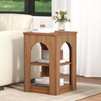 weselon End Table Set of 2, Mid-Century Modern Side Table - Image 7