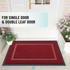 OLANLY Front Door Mat Outside 35x23, All-Season Heavy-Duty Rubber Doormat | - Image 2