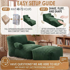 6FT Large Bean Bag Chair Lounger - Image 6