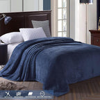 Exclusivo Mezcla Soft Waffle Fleece Bed Blanket Twin Size, Cozy Fluffy Design - Image 3