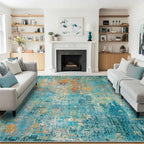 RELEANY Washable 8'x10' Abstract Area Rug by RELEANY