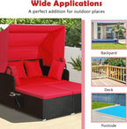 Tangkula Patio Rattan Daybed - Image 9