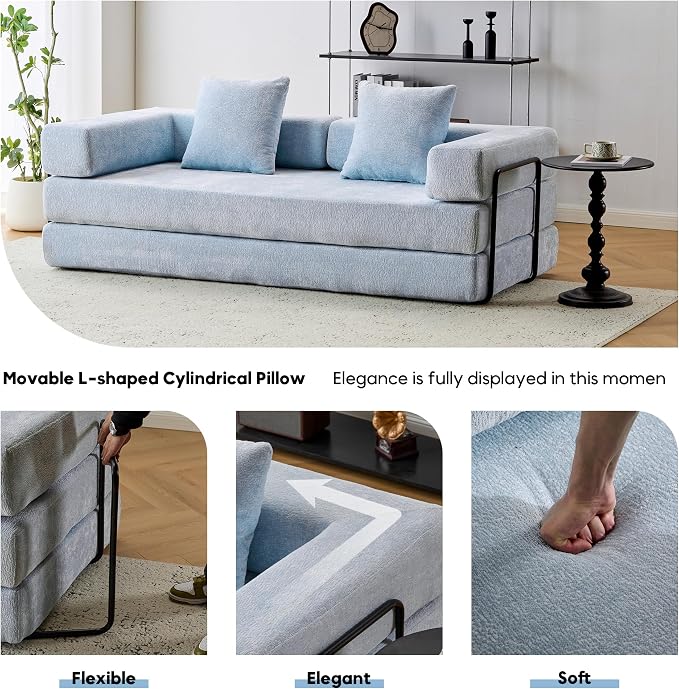 ZEIINPA Convertible Floor Sofa Bed - Image 4