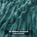 NEWCOSPLAY Fleece Ribbed Cozy Twin Blanket - Image 5