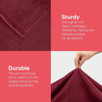 Utopia Bedding Soft Fleece Bed Blanket Queen Size Burgundy | Microfiber Plush - Image 5