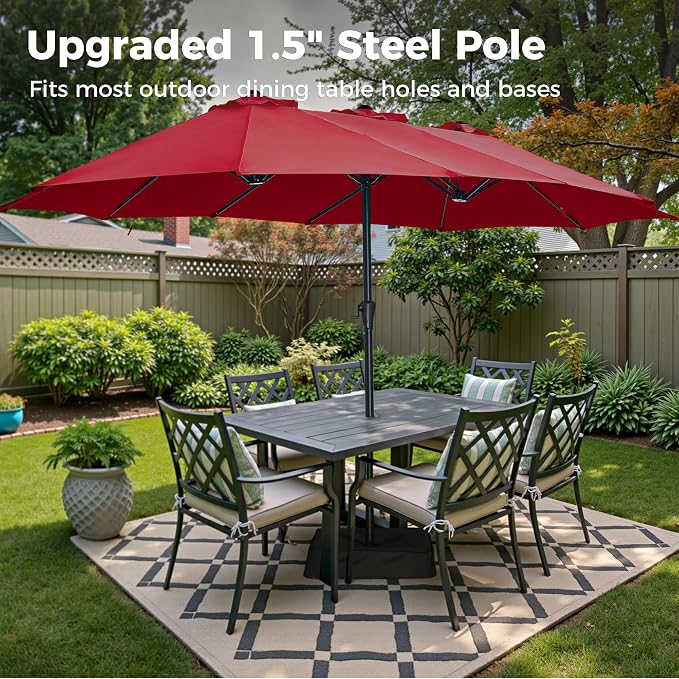 SUPERJARE 13FT Outdoor Patio Umbrella - Image 2