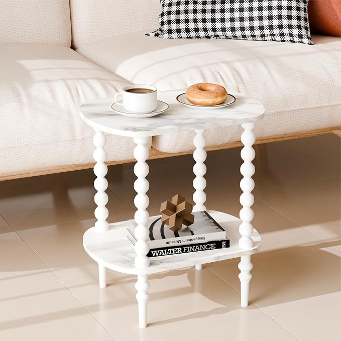 2-Tier Side Table, Small End Table - Image 2