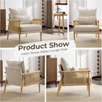 Karl home Cozy Chenille Accent Chair - Image 5