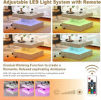 HedoAjim Small Grey Led Coffee Table - Image 4