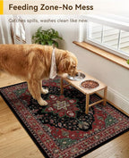 RELEANY Washable Area Rug, Small 2'x3', Water Repellent, Pet Friendly, Vintage - Image 2