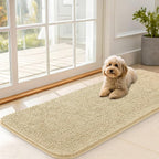 OLANLY Dog Door Mat for Muddy Paws 47x20, Super Absorbent Chenille Mud Mat | by OLANLY